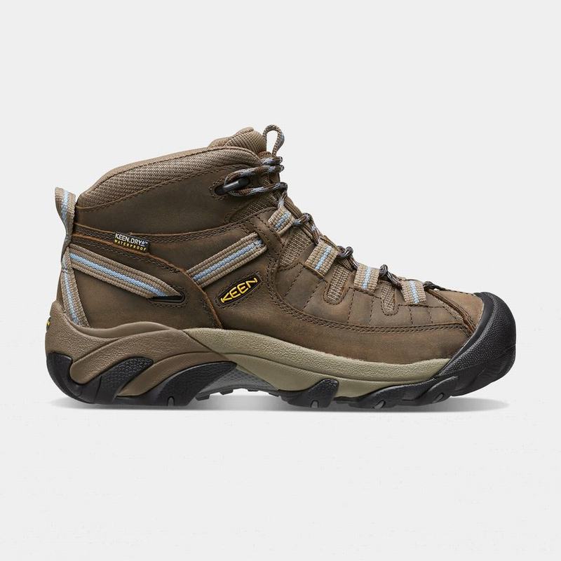 Keen Targhee II Waterproof Mid Womens Hiking Boots Brown Factory Outlet NZ (6815-PRTDG)